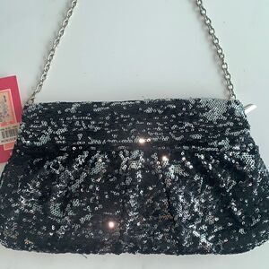 Nordstrom Sequin 2 length Chain Clutch